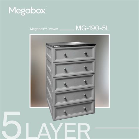 sm megabox drawer|Megabox 5 Layer Drawer MG190.